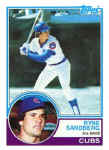 1983 Topps Card 83 Ryne Sandberg RC