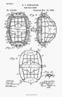 1888 catchers mask patent improvements on forehead & chin straps