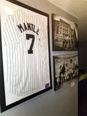 Mickey Mantle Uniform Jersey display