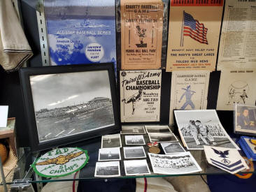 Basebal Militaria Collection Display