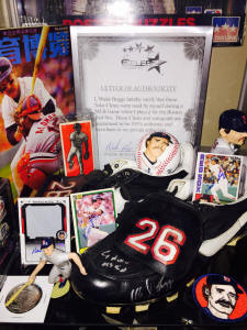 Wade Boggs Collectibles display